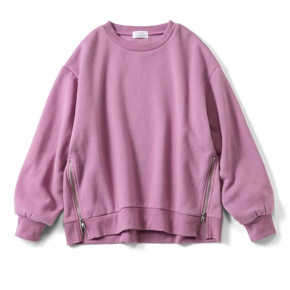 Universal Standard Riley Raglan Zip Top pink - Picture 2 of 10